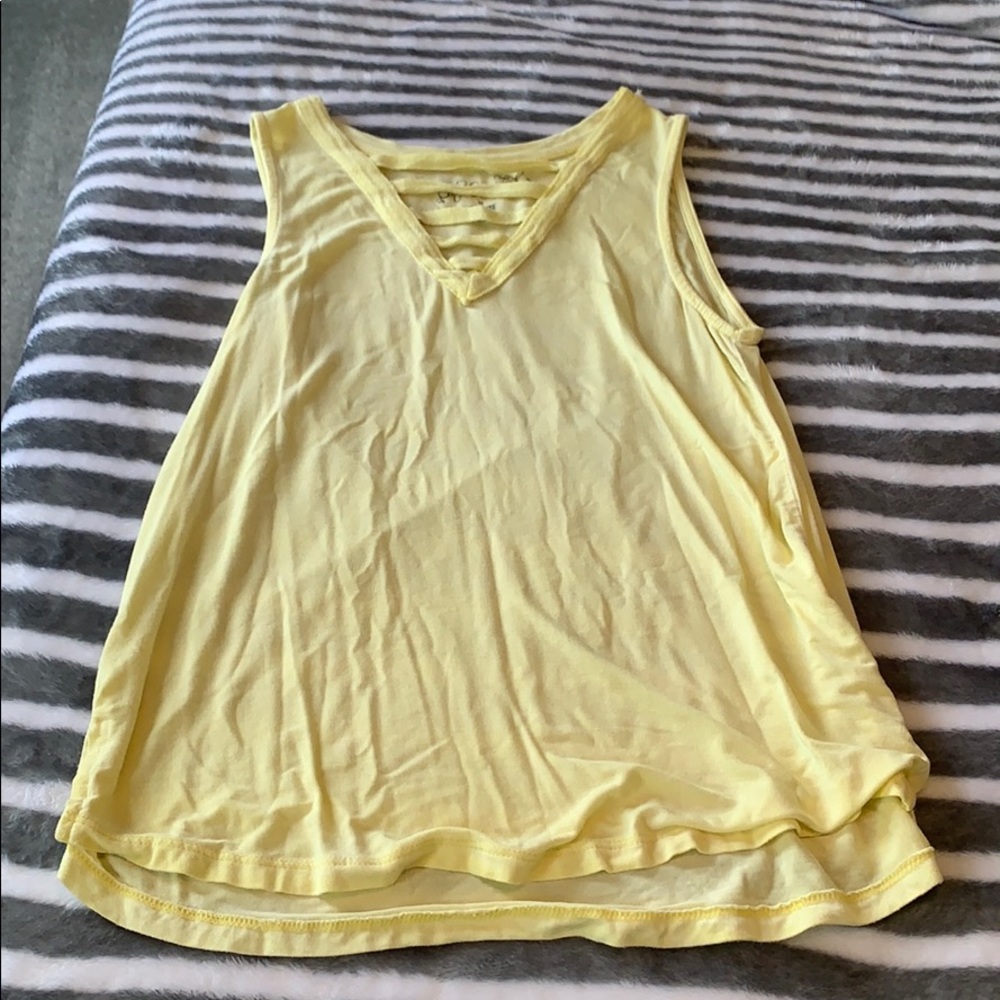 flowy yellow tank top worn once